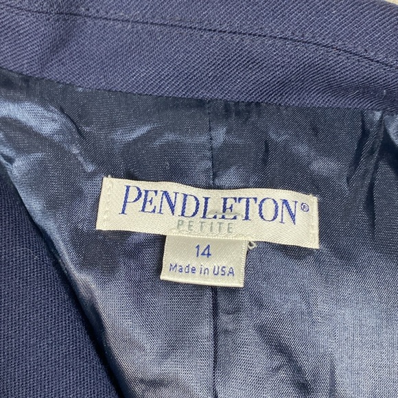 Pendleton 100% Virgin Wool Blazer in Navy - Picture 14 of 15